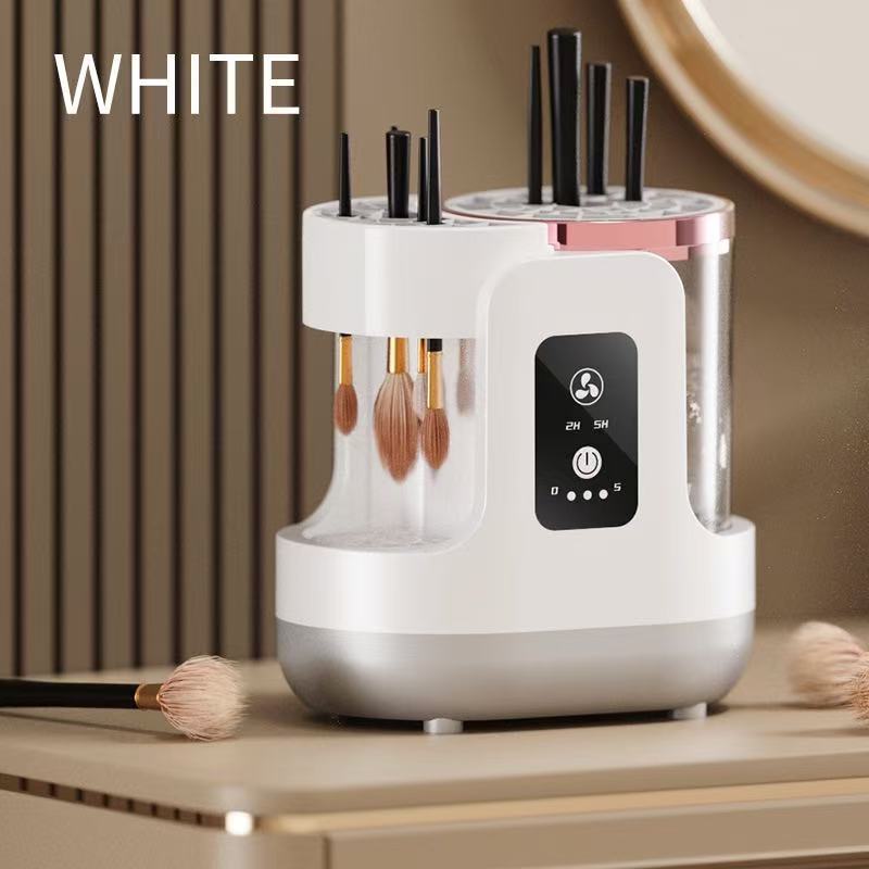 Electric Makeup Brush Cleaner & Dryer  Rechargeable Automatic Brush Washing Machine With Quick-Dry, Hands-Free Home Beauty Tool